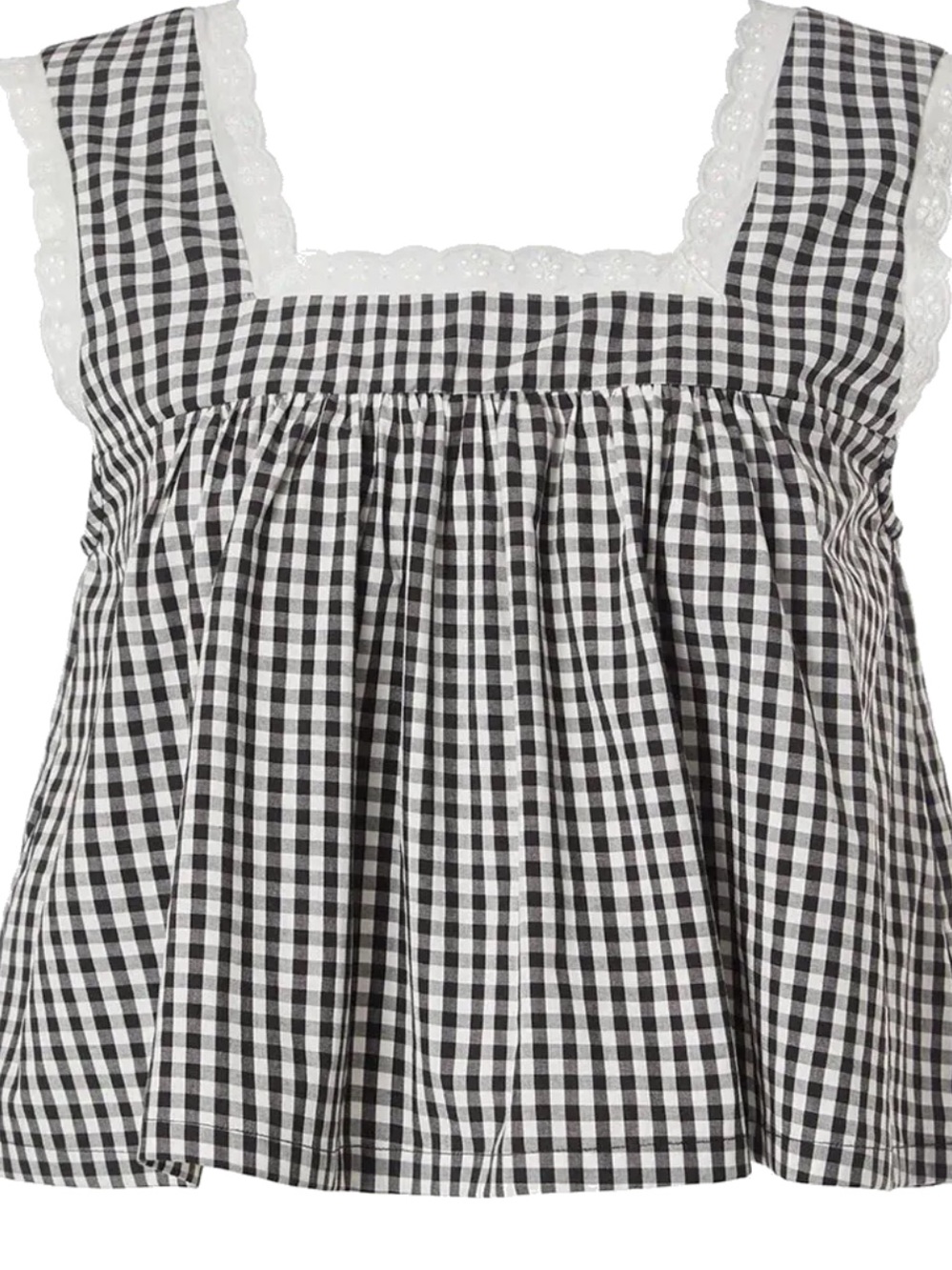 WeWoreWhat Square Neck Baby Doll Top